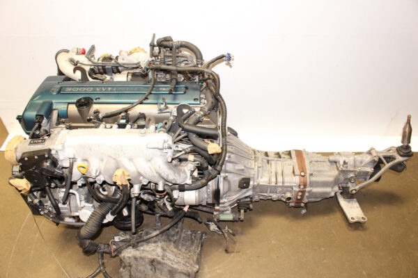 JDM Toyota 2JZ-GTE VVTI Engine W58 5-Speed Manual Transmission